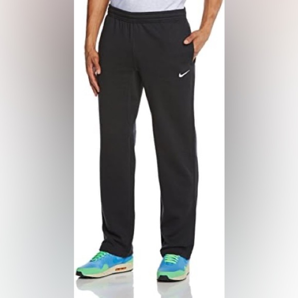 NWT Nike Mens Sportswear Club Open Hem Club Pants Black 826424-010
